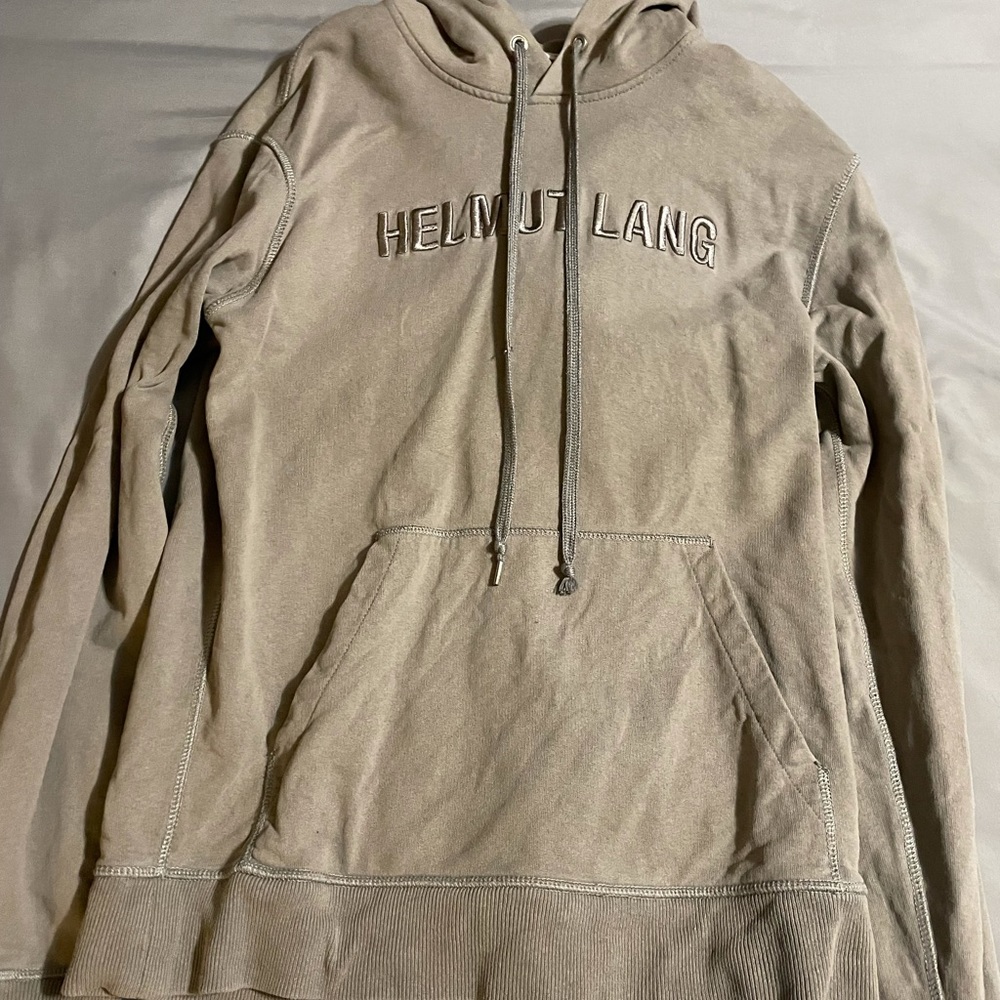 helmut lang embroidered hoodie